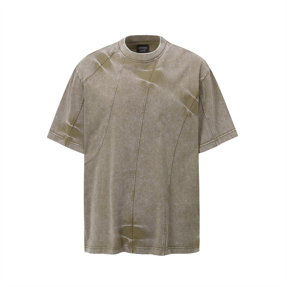 Cotton T-Shirt — Washed Panel Detail — Detail view 2