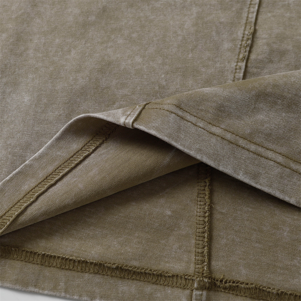 Cotton T-Shirt — Washed Panel Detail — Detail view 3