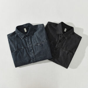 Denim Shirt — Washed Pocket Front — Product view