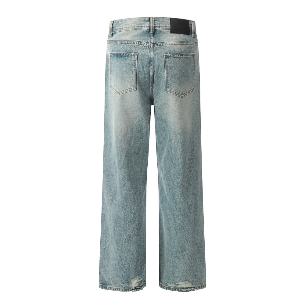 Jeans — Light Wash Straight Leg — Product view
