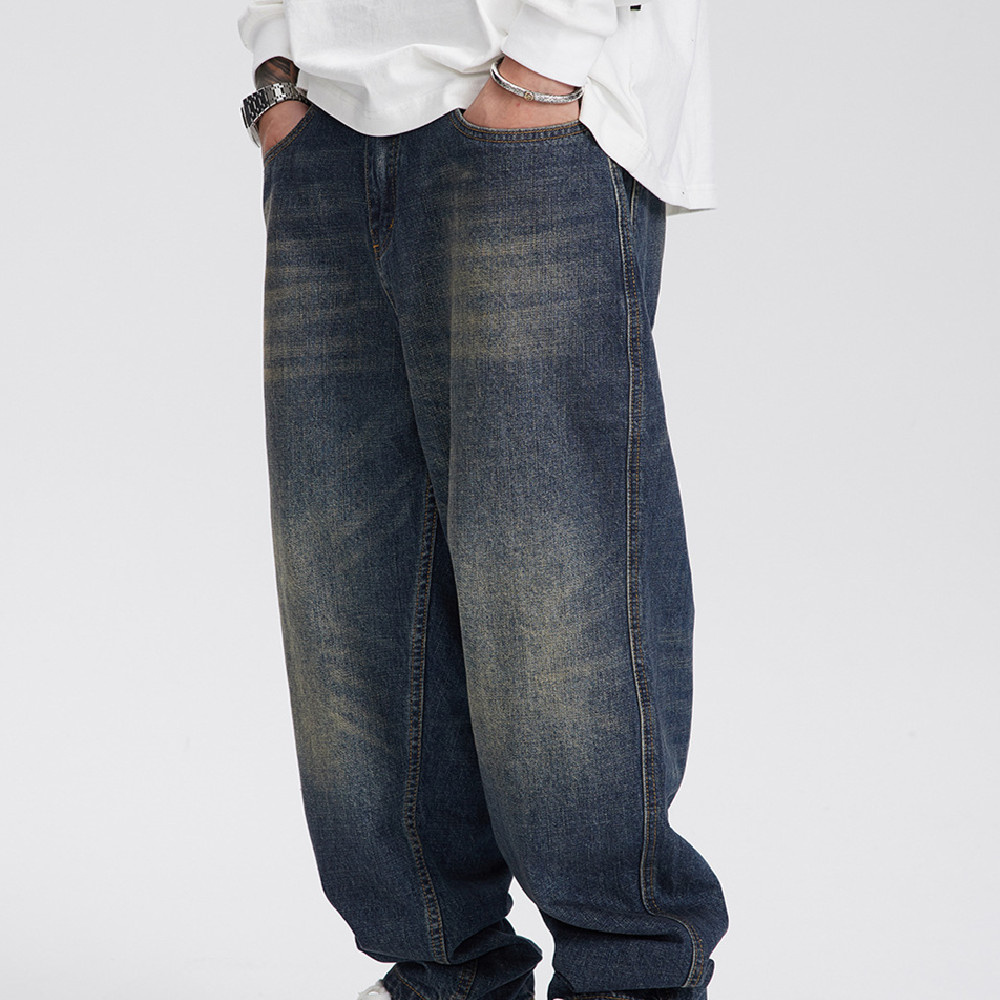 Jeans — Retro Blue Straight Leg — Product view
