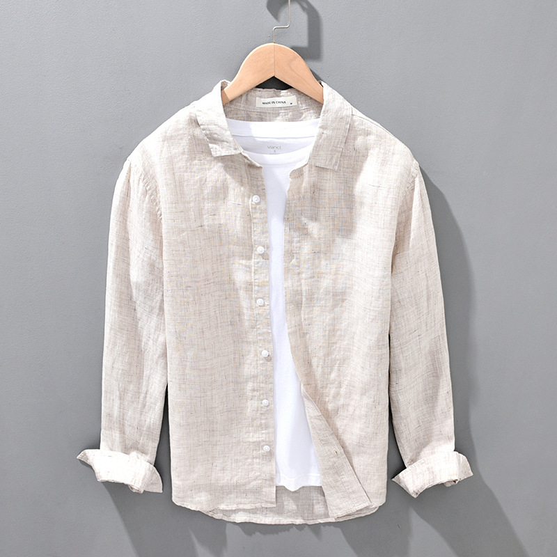 Linen Shirt — Easy Long Sleeve — Product view