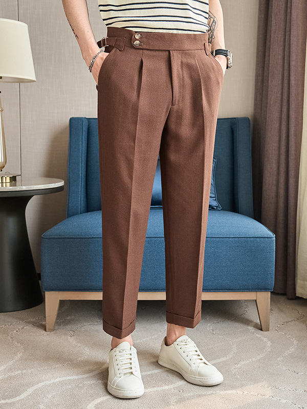 Straight-Leg Pants — Pleated Texture — Detail view 2