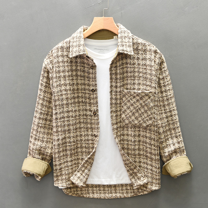 Textured Shirt — Retro Check — Product view